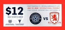 2016 CHATTANOOGA (USA) v MIDDLESBROUGH U21 FRIENDLY 27.07.16 MINT CONDITION 