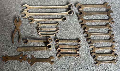 Vintage mixed spanner tool - vintage,