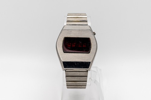 Vintage led digital watch red - led,