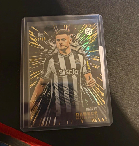 Topps chrome harvey barnes - harvey,