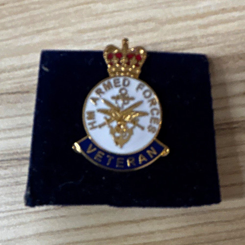 Armed forces veteran enamel - veteran,