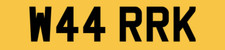 WARK WARKS WARKY PRIVATE NUMBER PLATE W44 RRK PERSONAL UK CHERISHED CAR REG