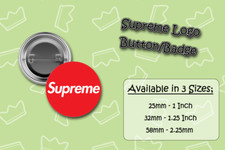 Supreme Button Pins - Badge -