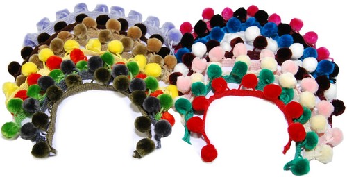 Soft pom fringe trim - pom,