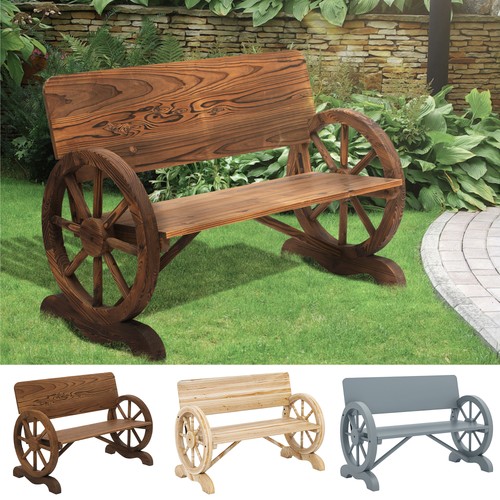 Wood outdoor garden - garden, bench