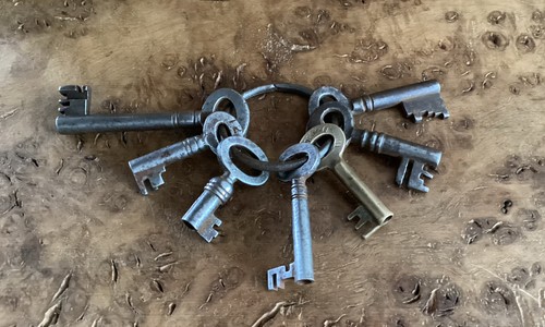 Antique keys - antique, x