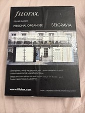 Filofax Belgravia Deluxe Black Leather Personal Organiser 2007