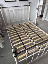 Next Antique Brass And Cream Double Bedstead