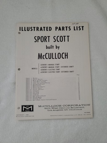 Mcculloch 1963 sport scott - 1963,