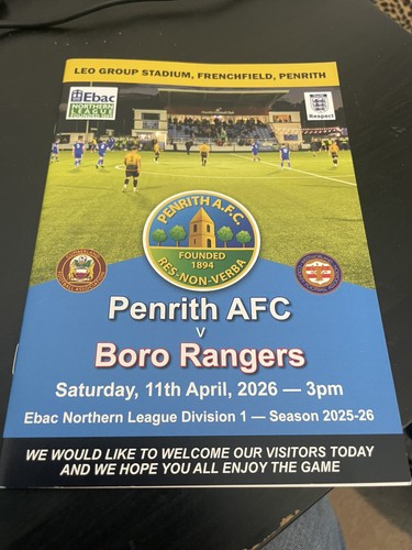 Penrith afc boro rangers - v,