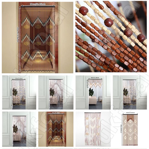 Bamboo hanging beaded curtains - hanging,