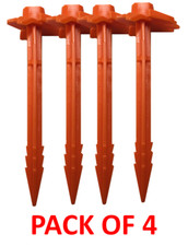 PACK OF 4 Pyramid orange 23cm