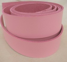 PINK LEATHER 127cm 50"+ LONG BELT BLANK 2.5mm COWHIDE STRIP LEATHER STRAP 