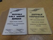 Suffolk Colt Mower Lawn Mower Manual user's Hand-book operator instruction books