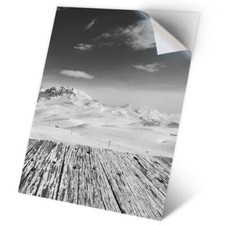 1 x Vinyl Sticker A2 - BW - Val-D'isere Alps France Ski Skiing Skier #43700