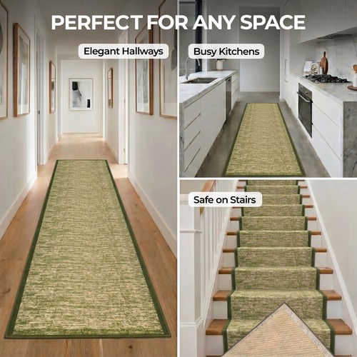 Green stair runner - green,