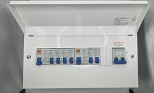 Chint Spiltload 100A Consumer Unit 8 Way Dual 63A RCDs With 6 MCBs Fully Loaded