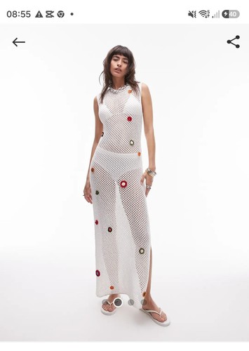 Topshop crochet long - crochet,