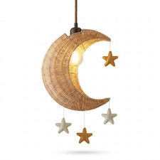 Rattan Moon Stars Pendant