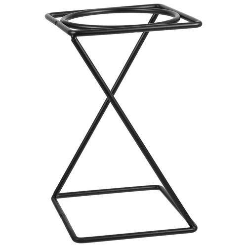 Black iron pizza table stand - black,