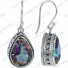 Womens Hook Earrings Topaz