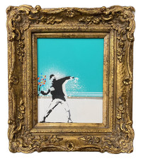 Banksy Graffiti Art Flower
