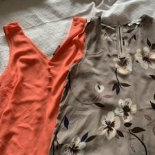 2x sleeveless tops size 12 next and matalan . Both vgc 