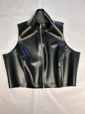 Latex Ladies Zipped Cropped