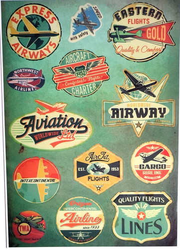 Aviation airlines vintage - aviation,