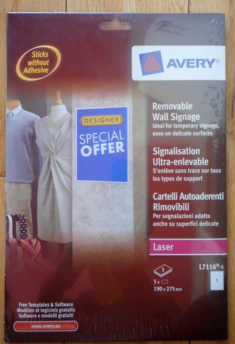 Avery removable wall signage - wall,