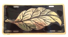 Tobacco Leaf License Plate NOS