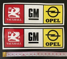 Vauxhall GM Opel Sport Stickers x2 80/90s Redtop New Old Stock Nova Astra Sport