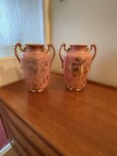 ANTIQUE PAIR OF LARGE CERAMIC VASES