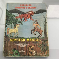 Advanced Dungeons & Dragons D&D AD&D TSR Monster Manual 2nd Print May 1978