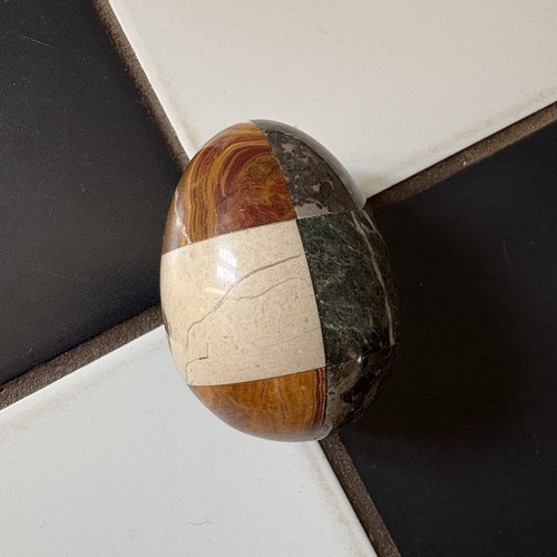 Vintage polished egg stone - vintage,