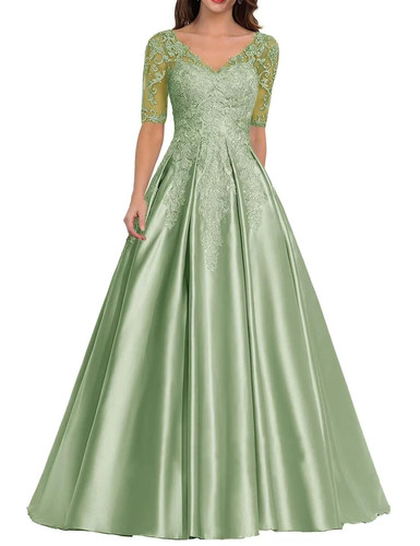 Bride dresses satin neck - bride,