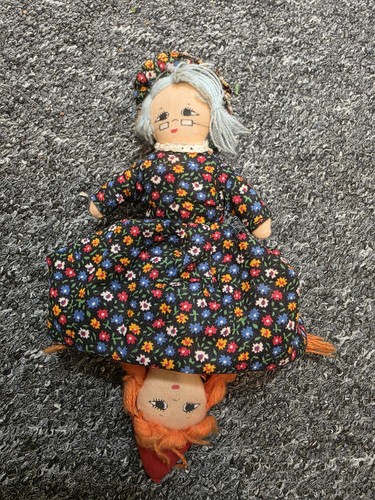 Vintage style topsy turvy doll - topsy,