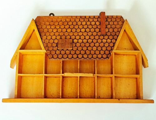 Vintage wooden house shaped - wooden,