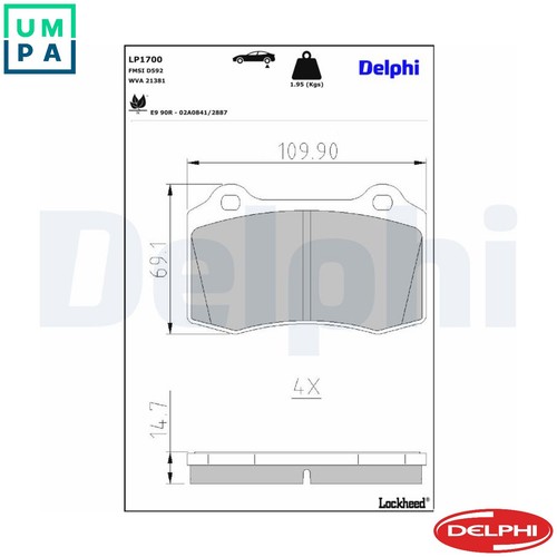 Brake pad set - brake,