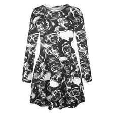 Womens Printed Swing Dress