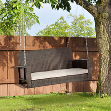 Rattan Porch Swing Bench