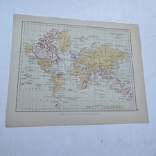 1914 (Print) Map of World 1907