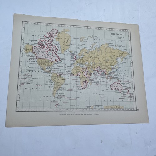 1914 map world 1907 - (print),