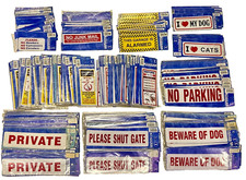 300 x PRIVATE, NO JUNK MAIL, NO PARKING STICKERS PLUS MORE  - FREE UK P&P