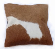 Elegant Cowhide Cushion Cover, Perfect for Sofas, Chairs & Bedding