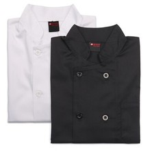 CHEF JACKET PLASTIC BUTTON