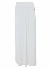 Womens Ladies Celeb Fold Over Waist Full Length Jersey Gypsy Maxi Skirt 8-26