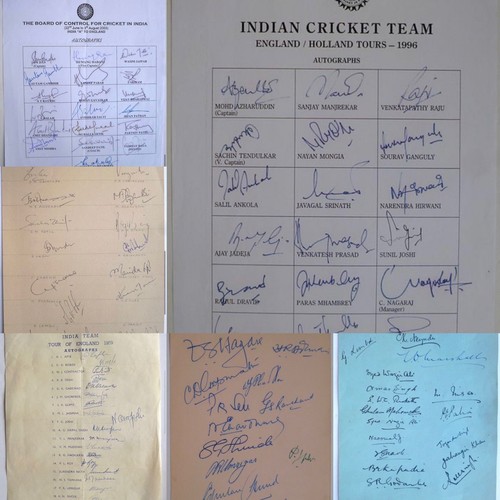 Autograph sheet india - -,
