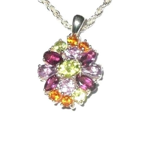 Amethyst citrine pendant - &,
