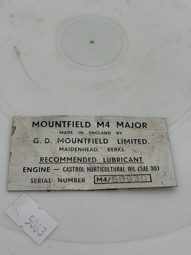 Mountfield major lawnmower - m4,